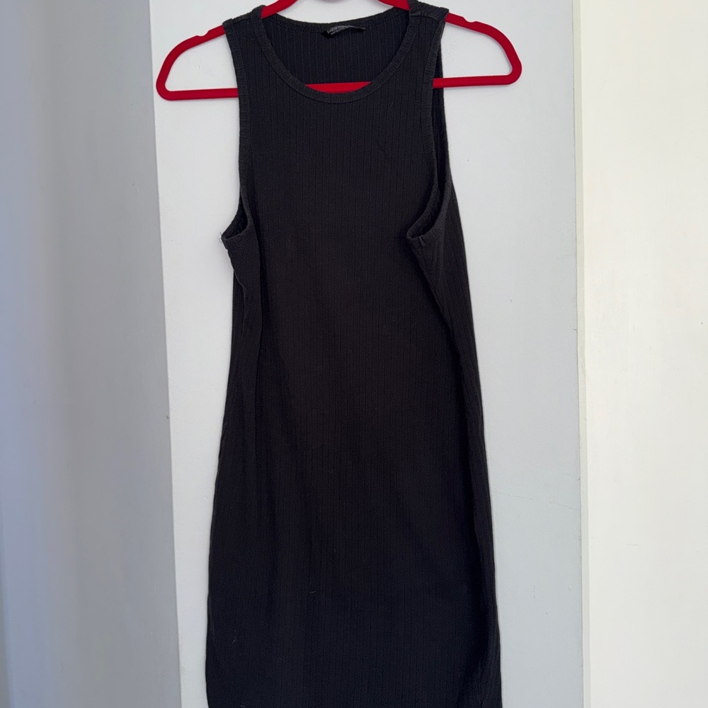 SHEIN Black Ribbed Midi Tank Dress, Size 1X - Picture 3 of 3